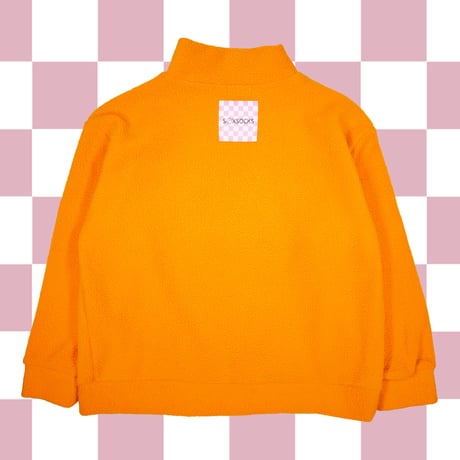 やっち確定メモリアルモコモコハーフジップ👒orange