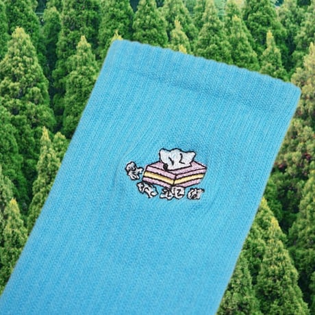 花粉症のティッシュS◯X🧦blue
