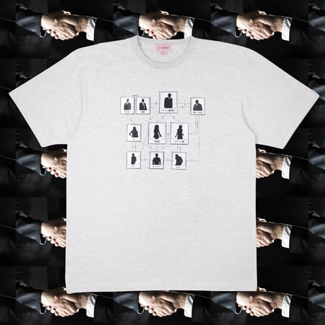 闇相関図Tシャツ⛓lightgrey