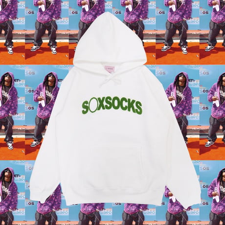 やっち確定モコモコパーカー🆔white