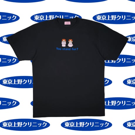 あなたはどっち？Tシャツ🏥black