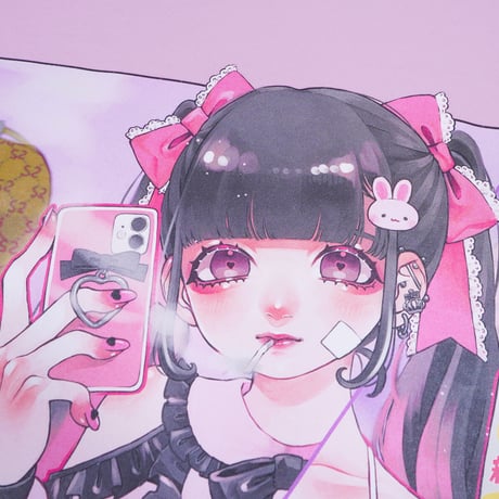 やっち確定地雷系ロンT🎀pink