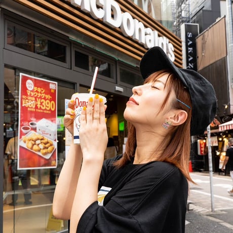 BURGER COCOTシャツ🍔black