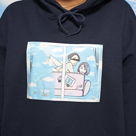 マジックミラー号覗き見パーカー🚛💙☁️black