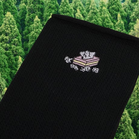 花粉症のティッシュレッグオーマー🧦black