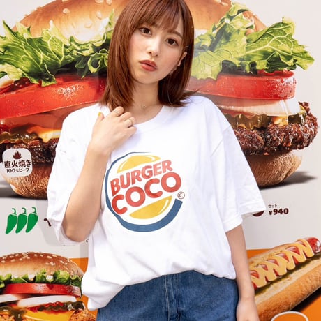 【大阪イベント限定】BURGER COCOTシャツ🍔white