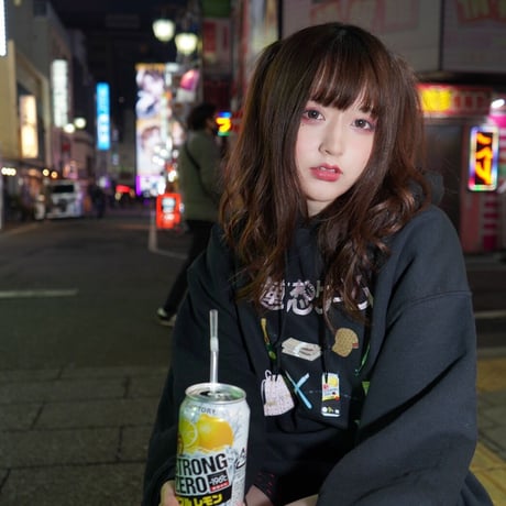連想ゲームパーカー💉black