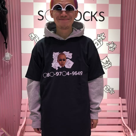 ピザラブ加藤卍優太Tシャツ🍕💖black