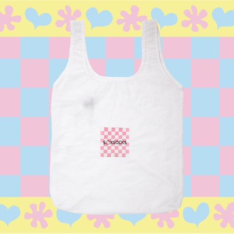 月墓地エコバッグ🥚white