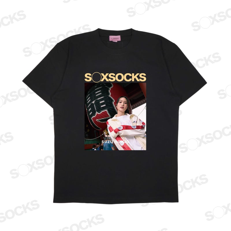 やっち確定本庄鈴Tシャツ🌐black | S◯XSOCKS