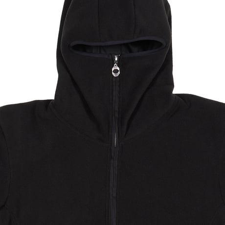 ÖCTAGON  NINJA ZIP HOODED SWEATSHIRT - BLACK