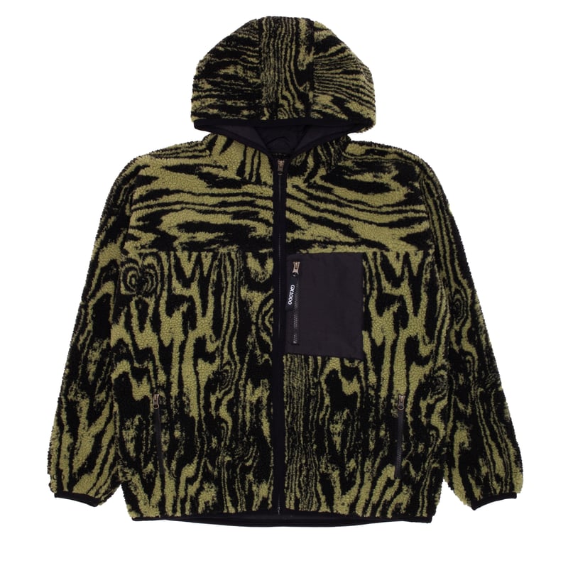 GX1000 Hooded Sherpa Jacket [Green] | DPRTMENT