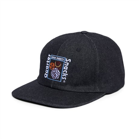 QUARTERSNACKS   Party Cap — Black Denim