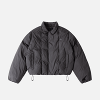 DIME PLEATED PUFFER - Charcoal