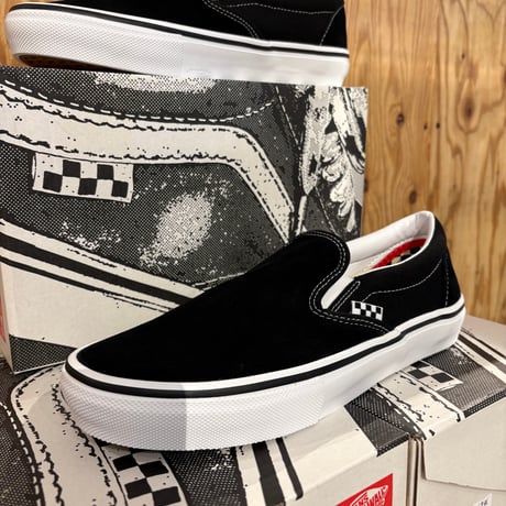 VANS SKATE SLIP-ON / Black White
