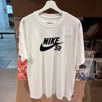 NIKE SB Logo Skateboarding T-Shirt - WHITE