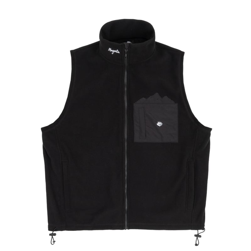 MAGENTA SKATEBOARDS MTN FLEECE VEST - BLACK |