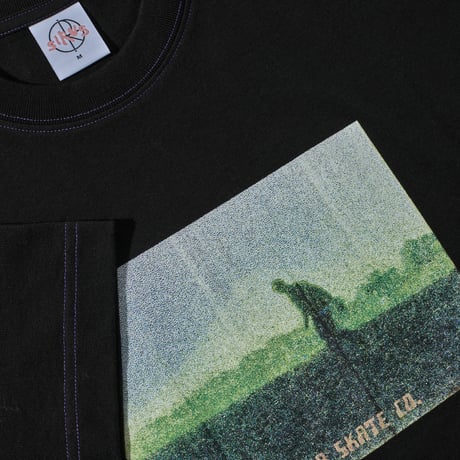 POLAR SKATE CO.  Contrast Tee | Beach Walk - Black/Purple