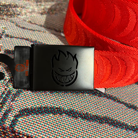 SPITFIRE  BIGHEAD CUT OUT JACQUARD SWIRL WEB BELT