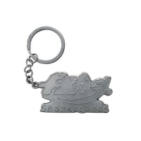 FROG SKATEBOARDS  Dino Logo Keychain (Silver)
