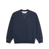 POLAR SKATE CO.  Frankie Crewneck - Navy Melange