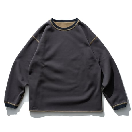 LIDAIR PEAKS  DF crew neck - Mustard/ Grey