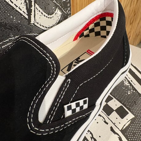 VANS SKATE SLIP-ON / Black White