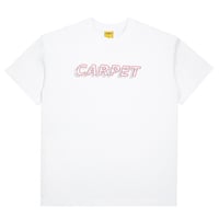 CARPET COMPANY MISS PRINT RHINESTONE TEE / White