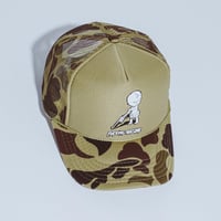 FUCKING AWESOME  GUN BABY SOFT FOAM TRUCKER HAT - WASHED CAMO