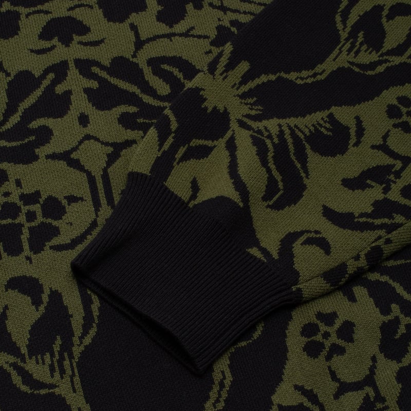 GX1000 Jacquard Knit Floral Sweater [Black] |