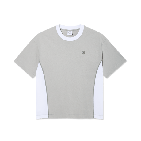 POLAR SKATE CO.  Surf Panel Tee - Silver/White