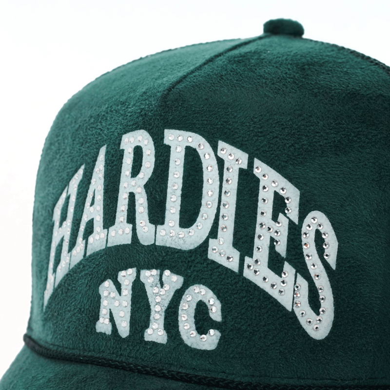HARDIES NYC CURVE TRUCKER HATS SUEDE-GREEN | D