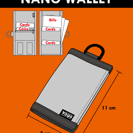 VAGA   Nano Wallet-BLACK