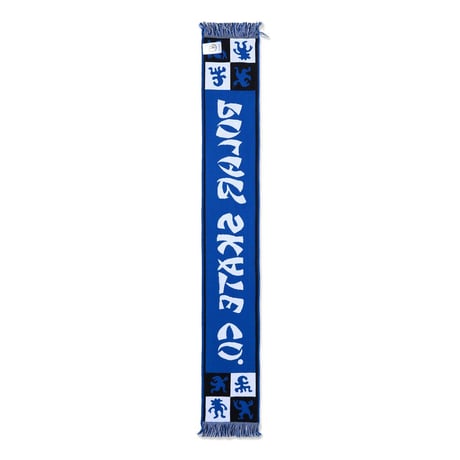 POLAR-SKATE-CO  Football Scarf | Checkers - Blue