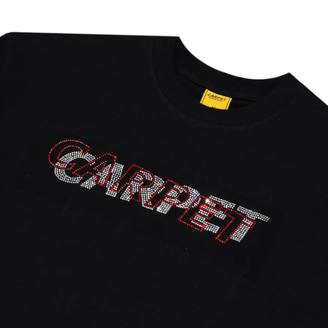 CARPET COMPANY MISS PRINT RHINESTONE TEE / Black