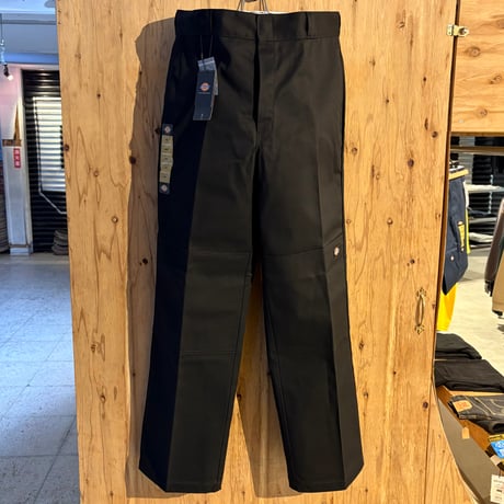 DICKIES ORIGINAL DOUBLE KNEE WORK PANTS / Black