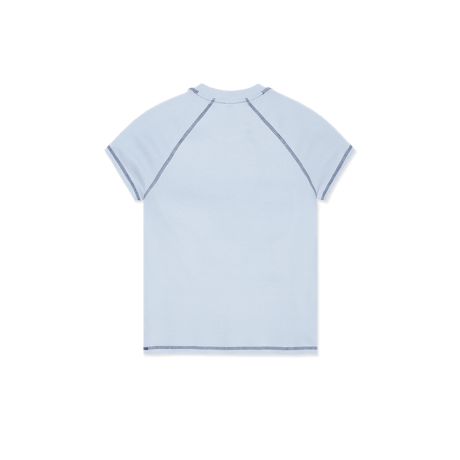 POLAR SKATE CO.  Baby Tee | Script Logo - Light Blue/Dark Blue