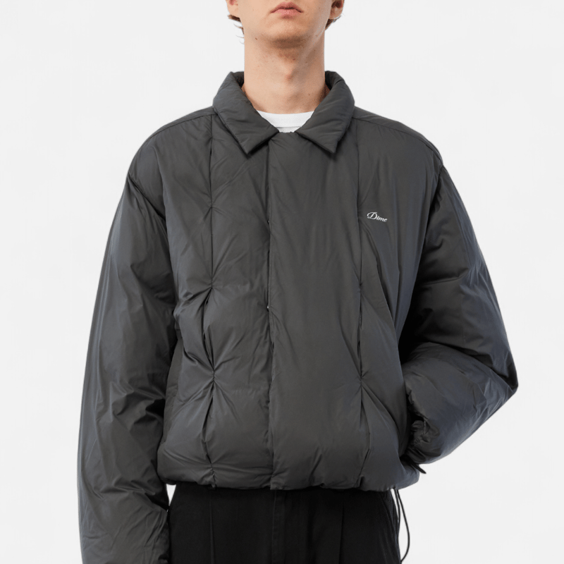 DIME PLEATED PUFFER - Charcoal | Dprtment