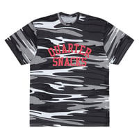 QUARTERSNACKS Camo Arch Tee - B&W Camo