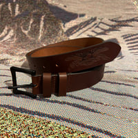 ANTIHERO  BASIC EAGLE LEATHER BELT
