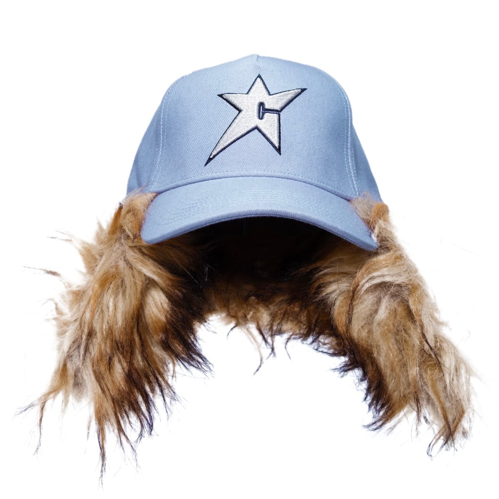 CARPET COMPANY C-STAR FUR HAT -Light Denim | Dp