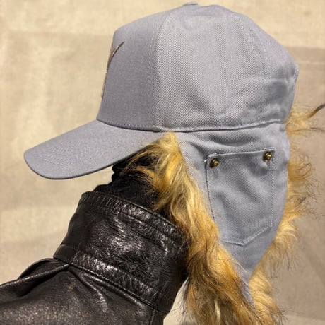 CARPET COMPANY C-STAR FUR HAT -Light Denim