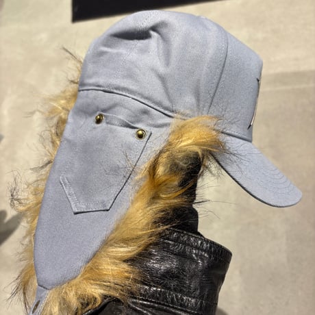 CARPET COMPANY C-STAR FUR HAT -Light Denim