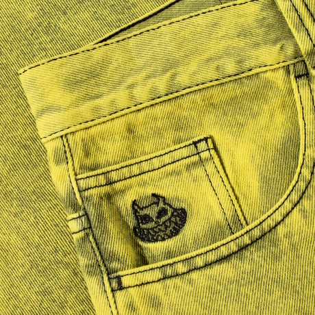 POLAR SKATE CO.  Big Boy Shorts | Angel Child - Lemon Black