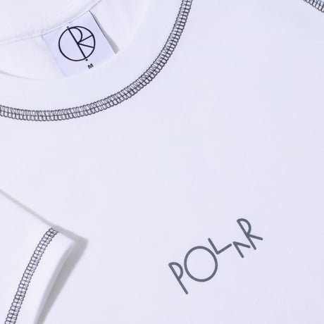 POLAR SKATE CO.  Baby Tee | Script Logo - White/Graphite