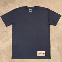AMPERSAND POUND X LOOPHOLE LENS CLOTH TEE PETROL BLUE
