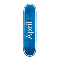 APRIL SKATEBOARDS  DECK OG LOGO - BLUE INVERT