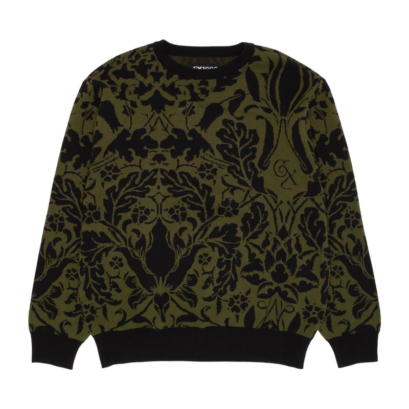 GX1000 Jacquard Knit Floral Sweater [Black] |