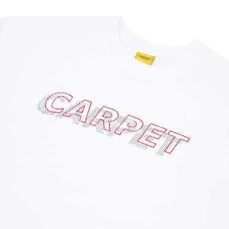 CARPET COMPANY MISS PRINT RHINESTONE TEE / White