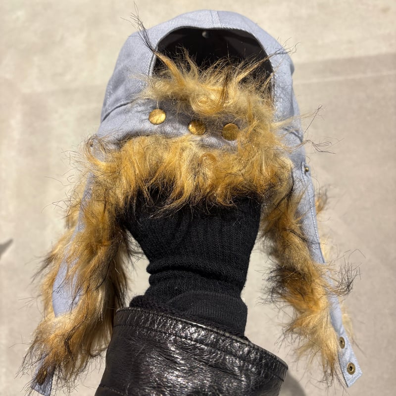 CARPET COMPANY C-STAR FUR HAT -Light Denim | Dp